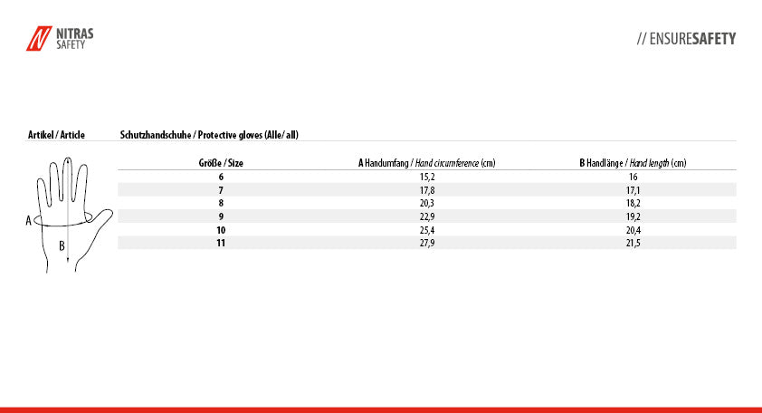 03430 Nitras Nitrilhandschuhe 3/4 beschichtet Arbeitshandschuhe Gartenhandschuhe 12 Paar 8-11 horzefix