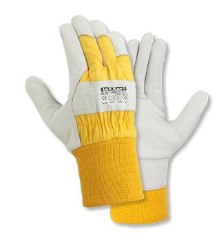 teXXor HIMALAYA II Rindvollleder Winterbauhandschuhe Gelb Größe 8-12