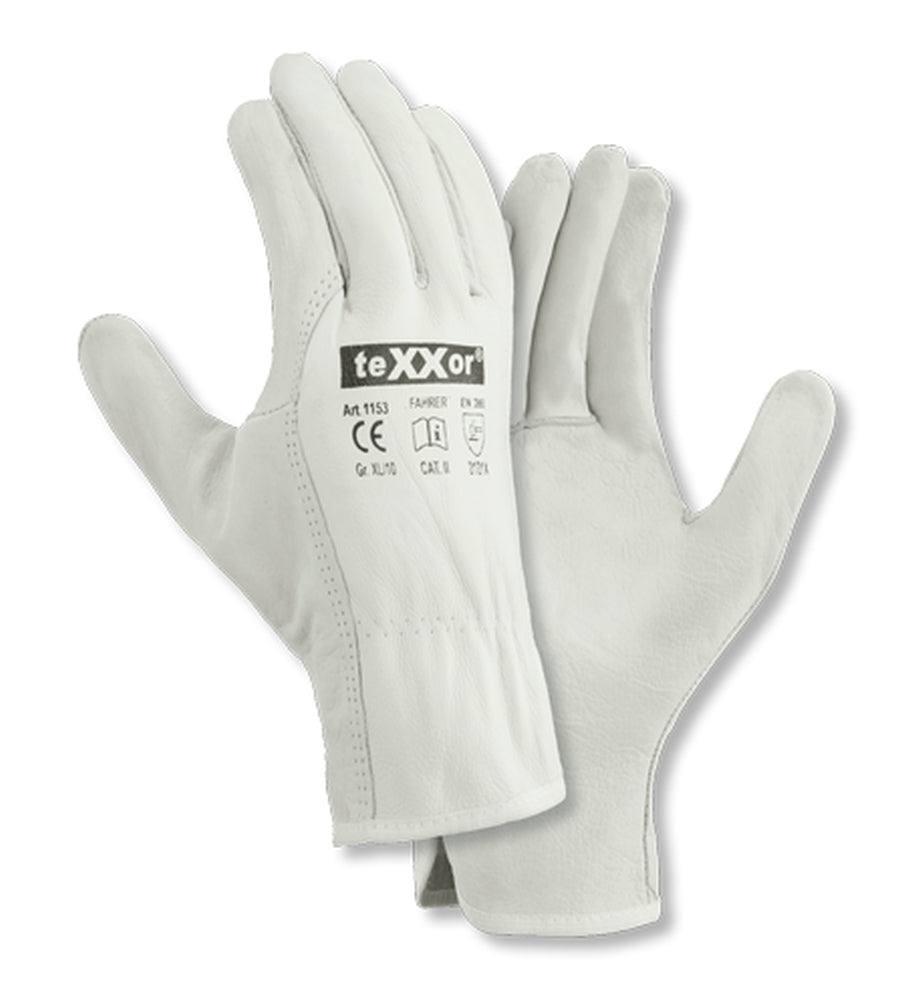 1153 texxor Handschuhe TOP Rindnappaleder Handschuhe Fahrer 12-120 Paar Gr. 8-11