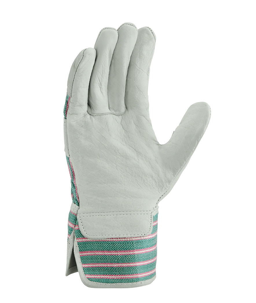 1158 texxor Montblanc I Rindvollleder Arbeitshandschuh 12-120 Paar grün/rot Gr 8-12