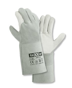 teXXor Schweißerhandschuhe BATU TARA Rindleder Gr. 10 Natur