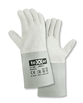 teXXor Schweißerhandschuhe ARGON II aus robustem Nappa-Leder für Profis