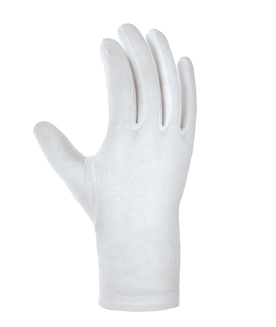 teXXor Nylon Handschuhe weiß leicht Strickgewebe atmungsaktiv