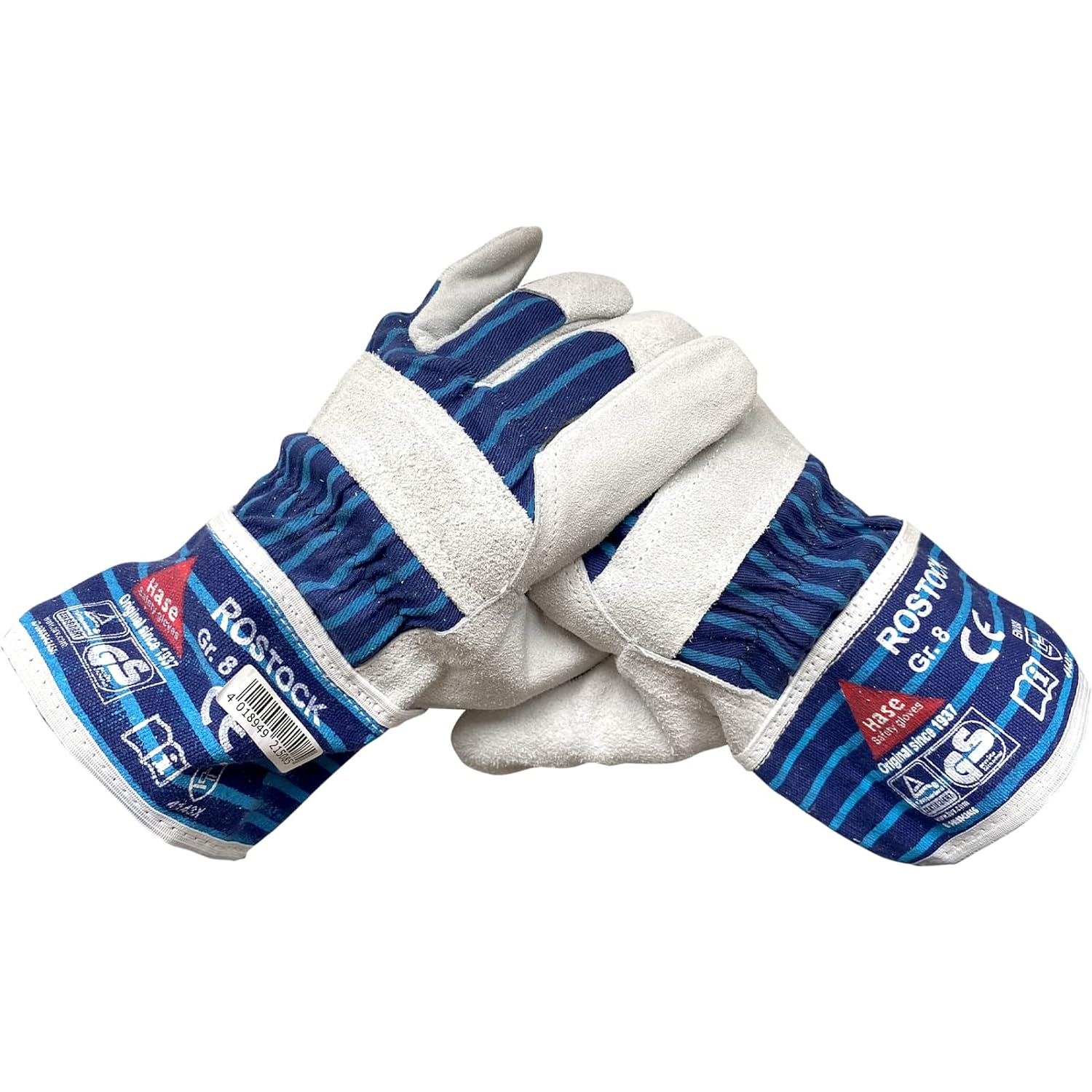 212150 Hase Rostock Arbeitshandschuh Rindspaltleder 12 Paar Gr 7-12 Hase Safety Gloves