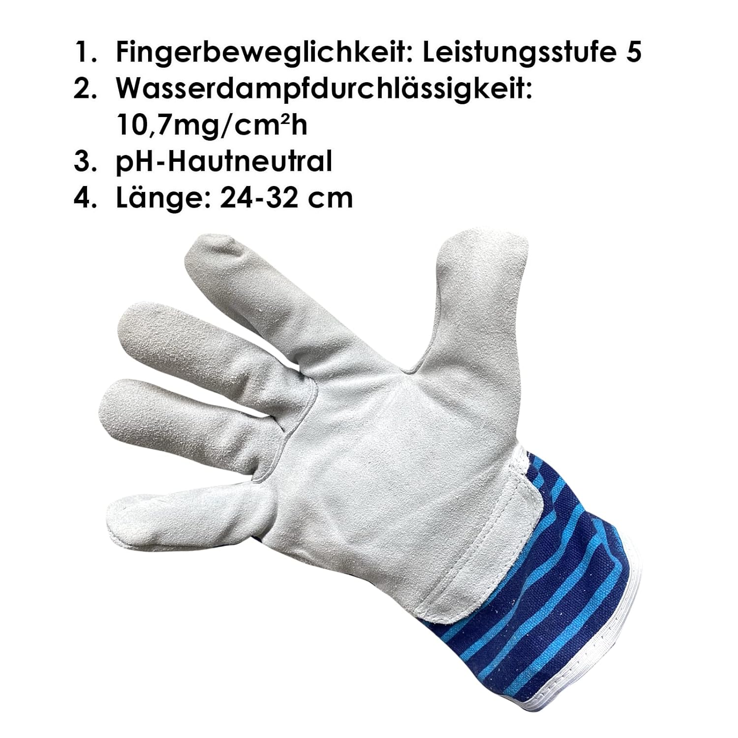 212150 Hase Rostock Arbeitshandschuh Rindspaltleder 12 Paar Gr 7-12 Hase Safety Gloves