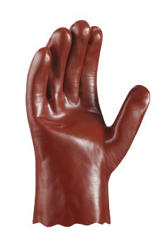 teXXor 2170 Robuste PVC-Handschuhe Rotbraun für Chemikalienschutz und Industrie