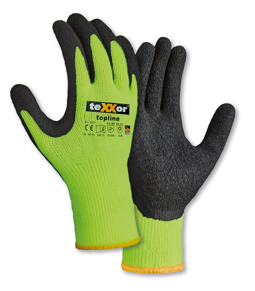 2270 texxor Winterhandschuh Polyacryl Thermo Kältehandschuh Neon 144 Paar Gr. 7-11