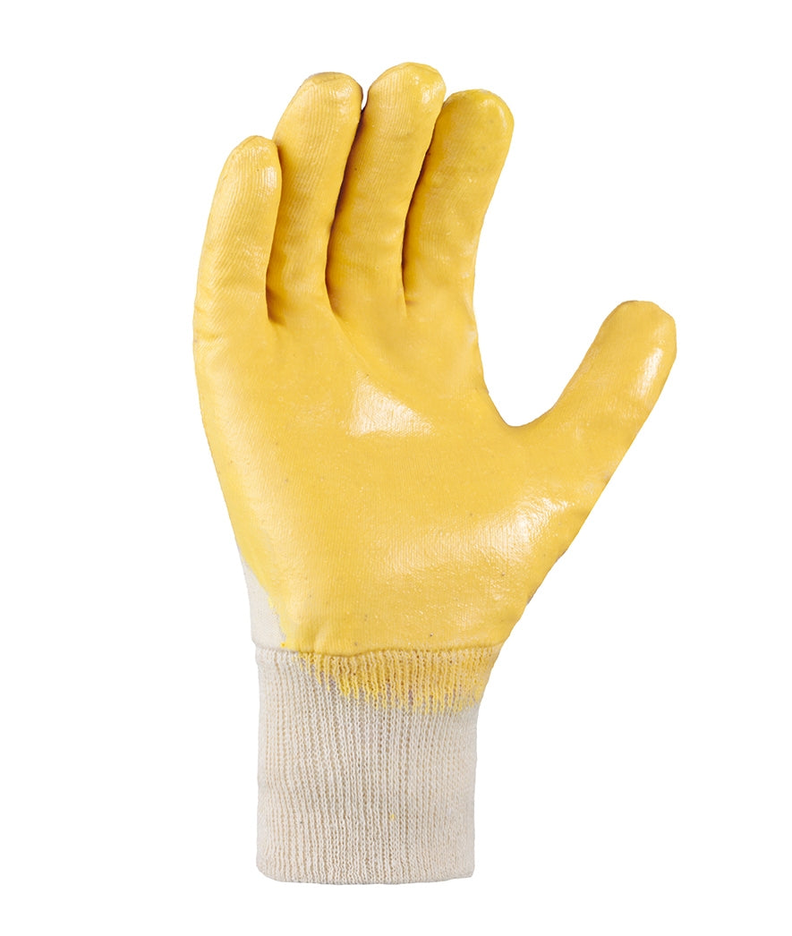 2356 texxor Nitrilhandschuhe 3/4 beschichtet Strickbund gelb 12-144 Paar Gr 7-11