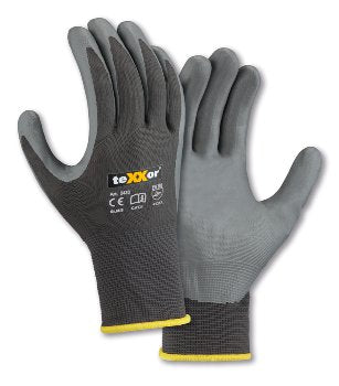 teXXor® Polyester-Strickhandschuhe Nitrilbeschichtet – Flexibel, Griffig, Atmungsaktiv