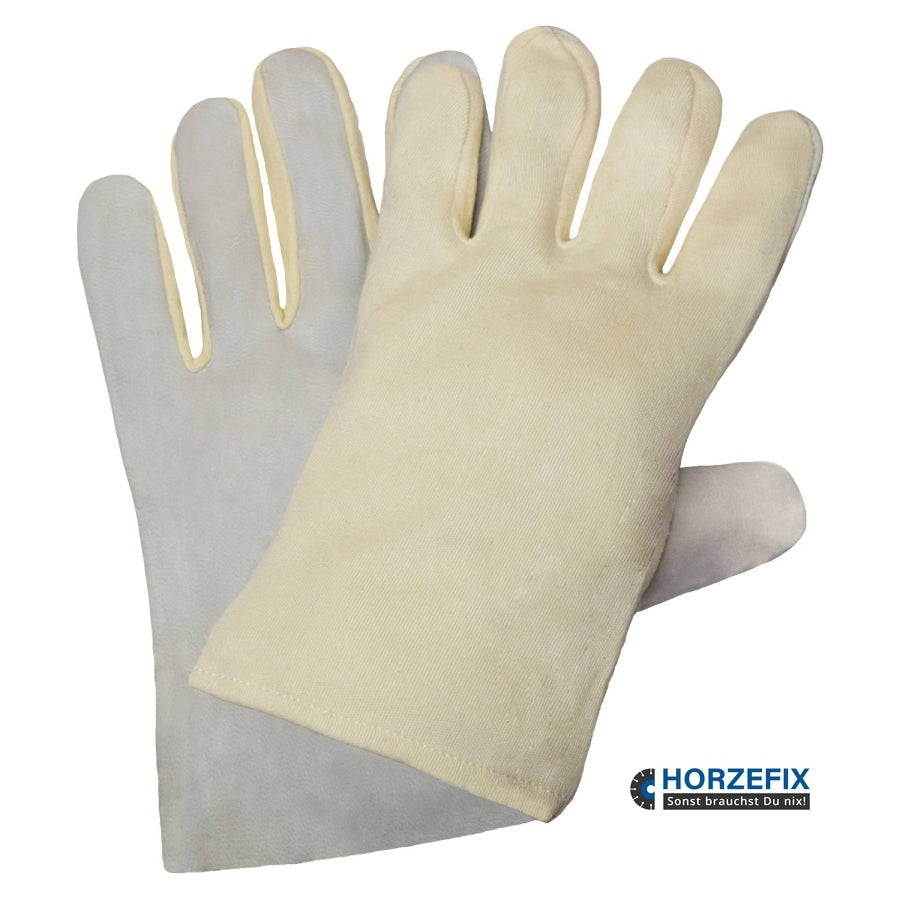 3112 Nitras Trikot-Handschuhe Nappaleder grau mit Schichtel 10 Paar Gr 9 horzefix