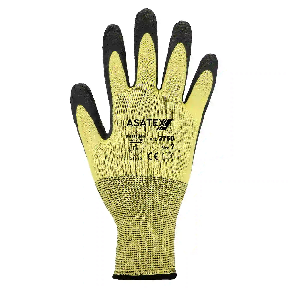 Premium Latexhandschuh 3750 gelb schrumpfgeraut wasserabweisend