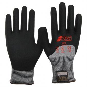 6715 Nitras TAEKI Schnittschutzhandschuh Nitrilschaum-Beschichtung schwarz 10 Paar Gr 6-11 horzefix