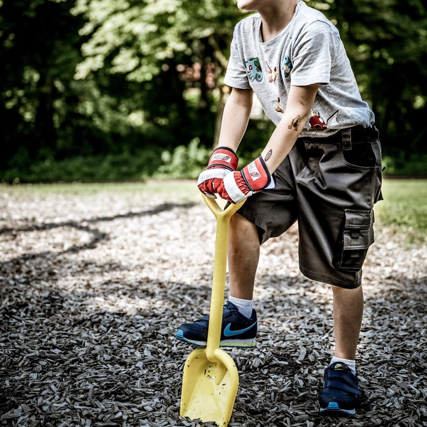 7602 Nitras MOTION TEX KIDS Kinder-Outdoorhose/Arbeitshose Freizeit kurz/Garten-Hose horzefix