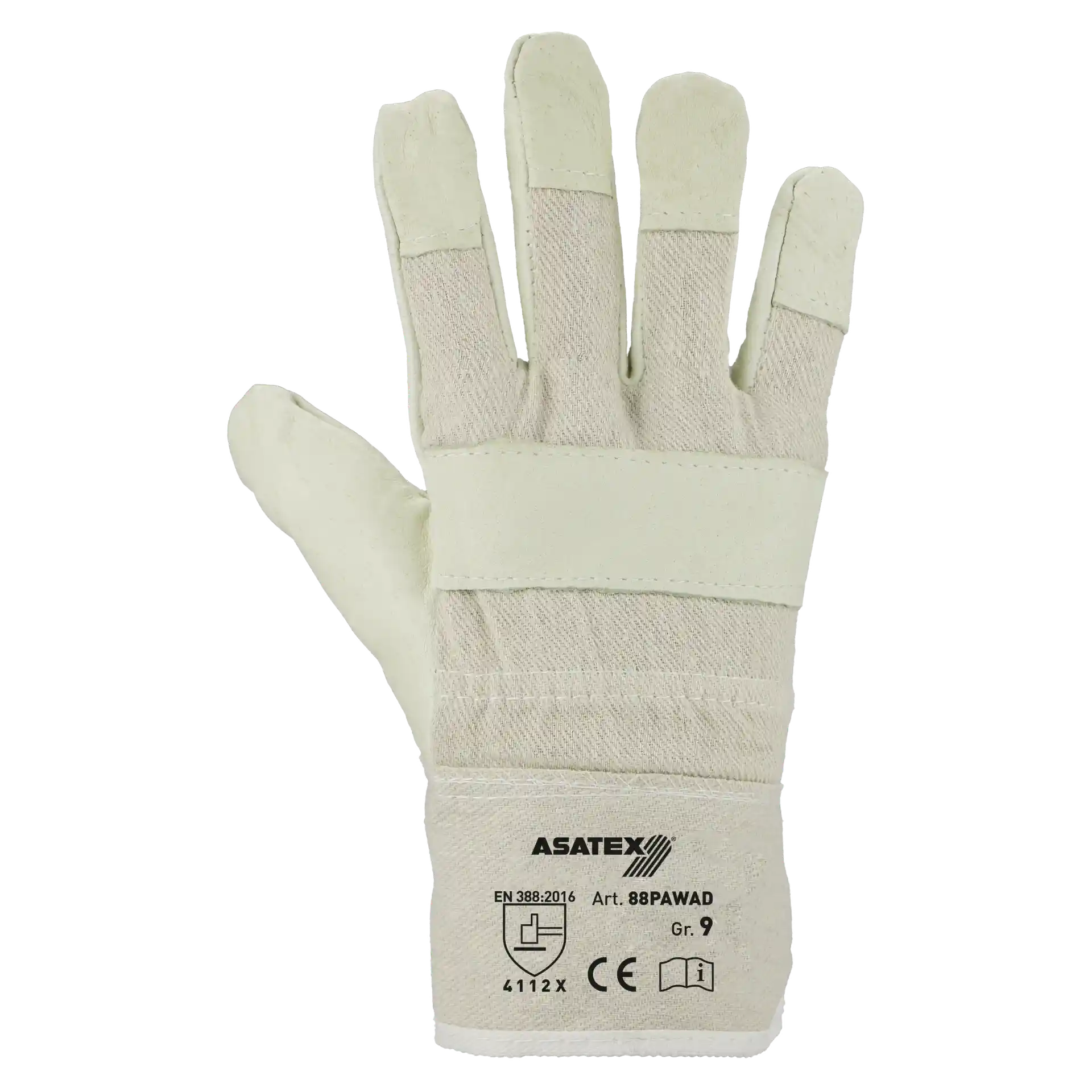ASATEX Schweinsnarbenleder Handschuh 88PAWAD – Robuster Arbeitshandschuh für Profis
