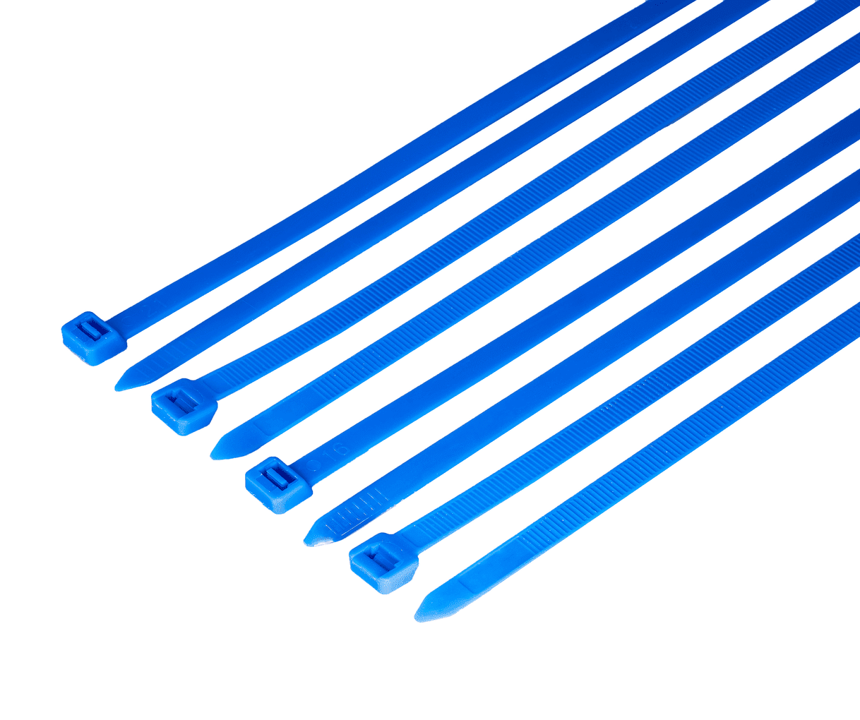 HorzeFix Kabelbinder 100 Stück blau lang uv beständig Universalbinder 2,5/3,6/4,8/7,6 breit HorzeFix