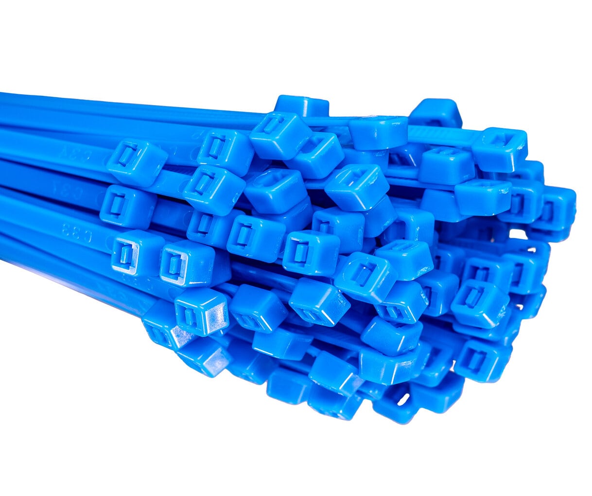 HorzeFix Kabelbinder 100 Stück blau lang uv beständig Universalbinder 2,5/3,6/4,8/7,6 breit HorzeFix