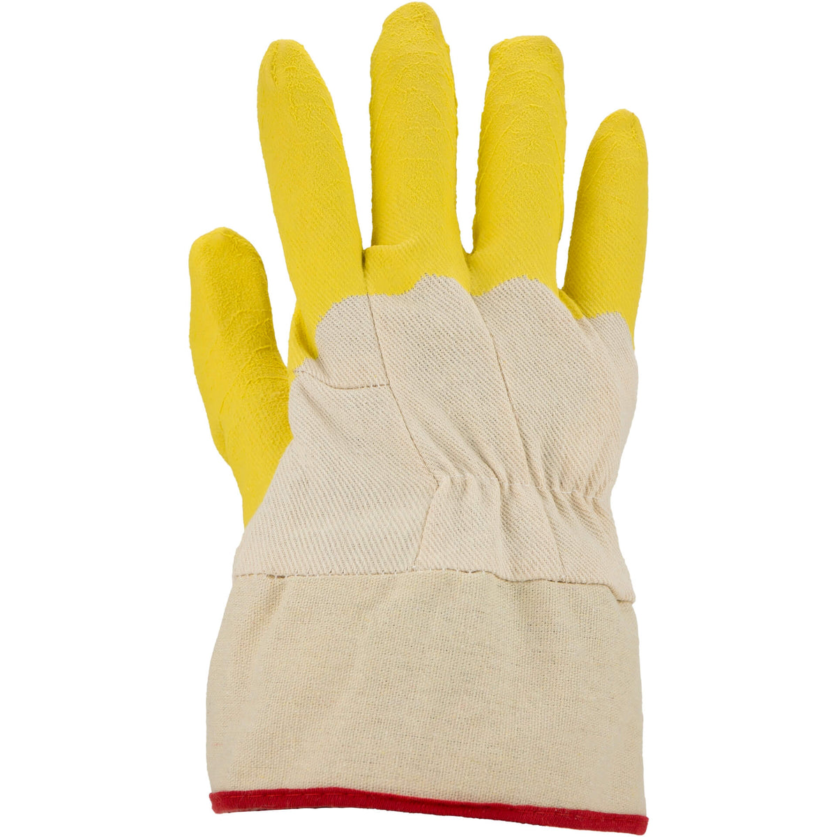 ASATEX Latex Handschuh LST Gelb Baumwolle Schrumpfgeraut Gr. 10,5