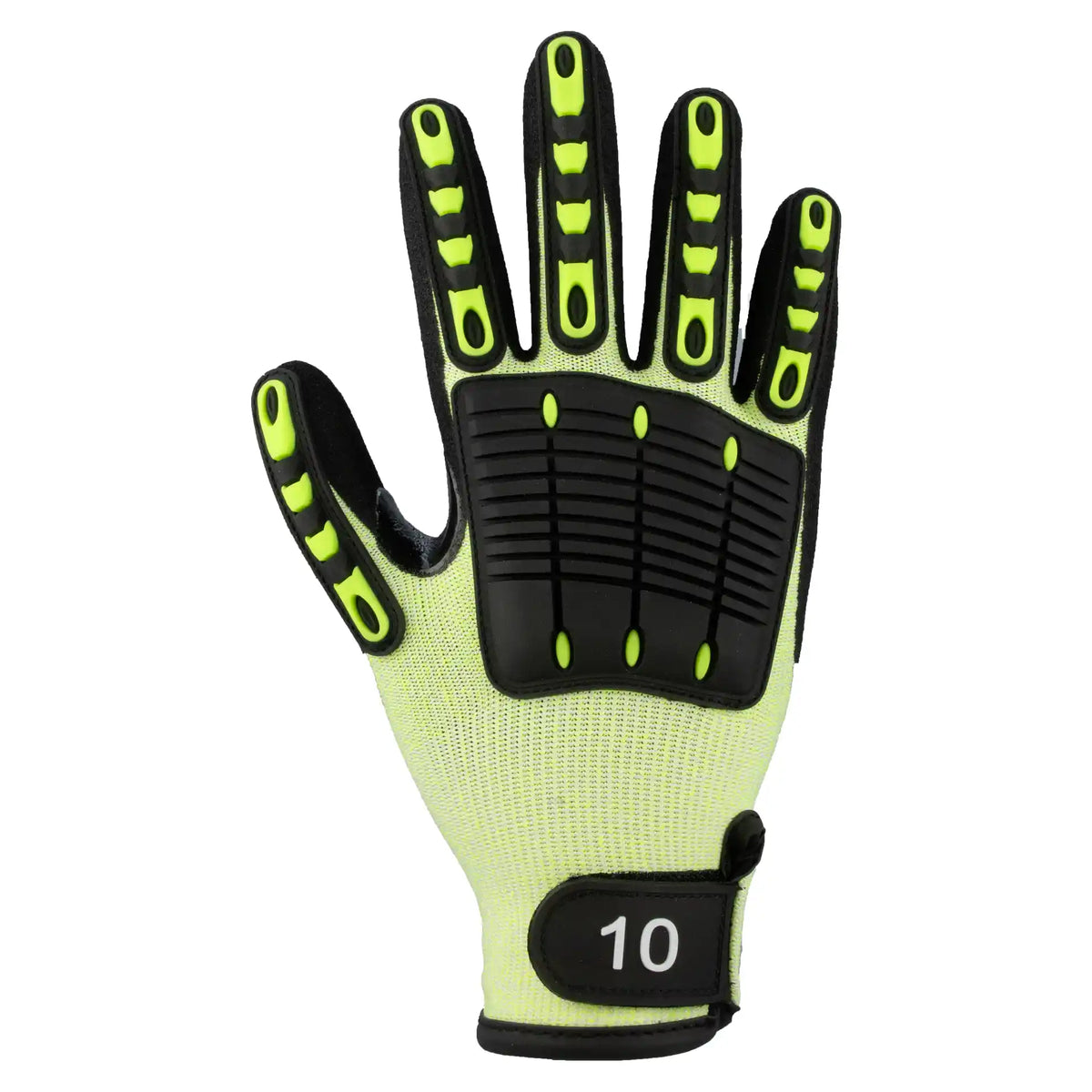 Gelber ASATEX M200 Montage-Schnittschutz-Handschuh mit robustem TPU-Protektor