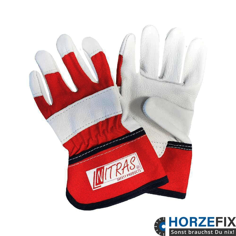 NITRAS Volllederhandschuh für Kinder Gr. 2-4
