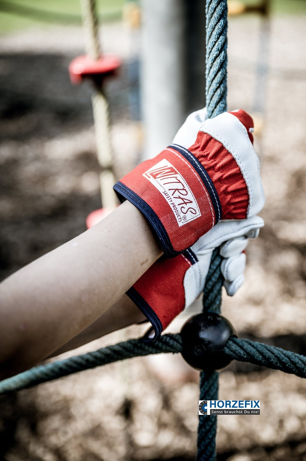 NITRAS Volllederhandschuh für Kinder Gr. 2-4