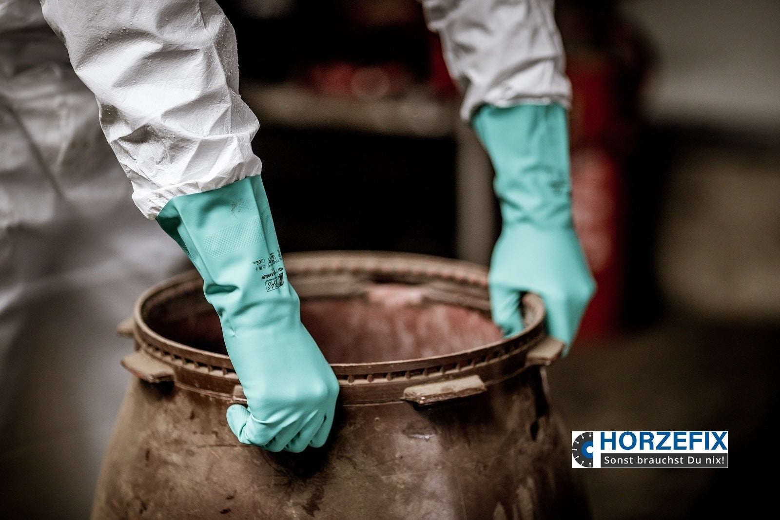 Nitras GREEN BARRIER Chemikalienschutzhandschuh Nitril grün gegen Viren Lebensmittelkontakt Gr. 7-11