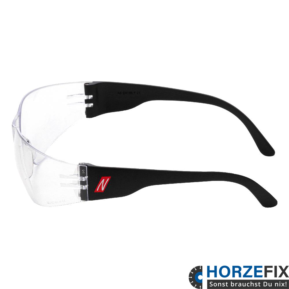 9000 Nitras VISION PROTECT BASIC Schutzbrille EN166 klar 12 Stück horzefix