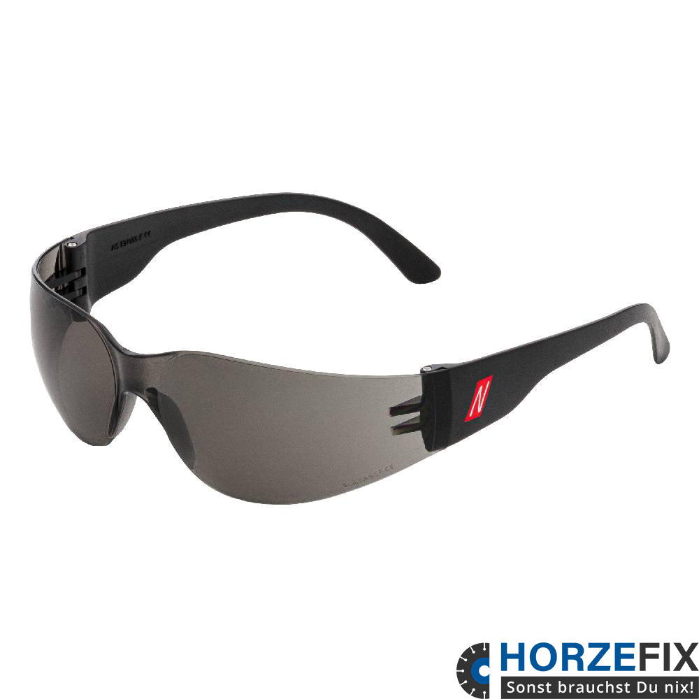 9001 Nitras VISION PROTECT BASIC Schutzbrille EN 166 sehr dunkel flexible Bügel 12 Stück horzefix