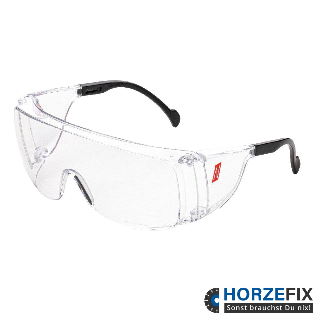 9015 Nitras Vision Protect Schutzbrille EN166 klar für Brillenträger 12 Stück horzefix