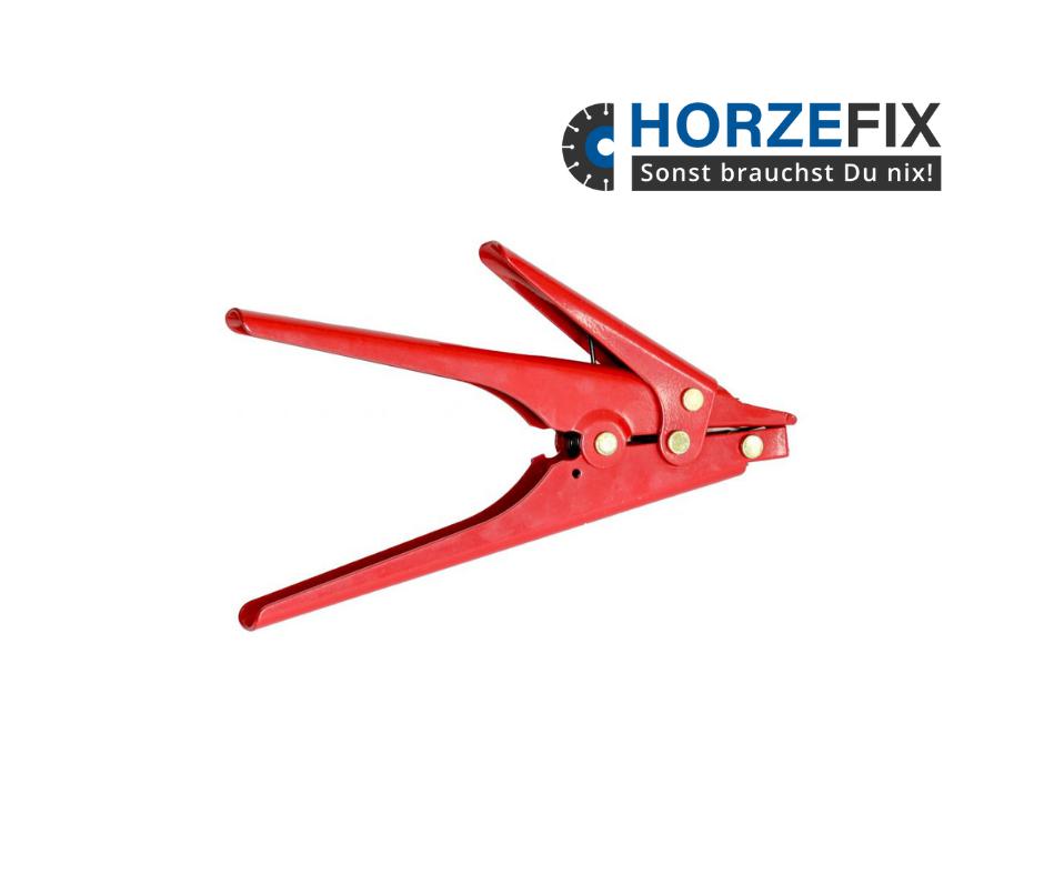 Kabelbinder Spannzange rot für Kabelbinder bis 9mm Kabelbinderbreite horzefix