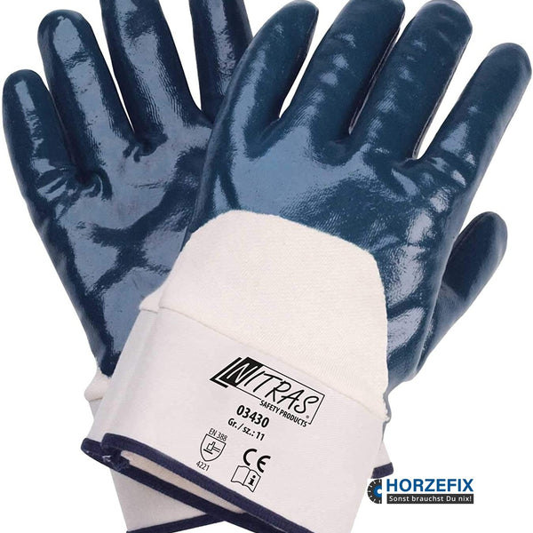 03430 Nitras Nitrilhandschuhe 3/4 beschichtet Arbeitshandschuhe