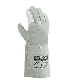 teXXor Schweißerhandschuhe BATU TARA Rindleder Gr. 10 Natur