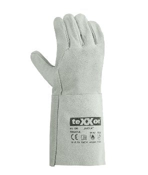 teXXor Schweißerhandschuhe KATLA aus Rindvolleder Hitzebeständig Größe 10