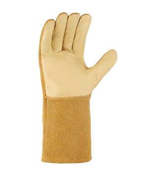 teXXor Schweißerhandschuhe VESUV aus robustem Rindleder Beige Größe 10