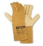 teXXor Schweißerhandschuhe VESUV aus robustem Rindleder Beige Größe 10