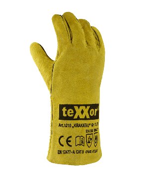 teXXor Schweißerhandschuhe KRAKATAU Rindspaltleder Schutzhandschuhe Größe 10 Beige