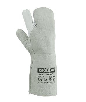 teXXor 3-Finger Schweißerhandschuhe Santorin aus robustem Rindleder für Profis