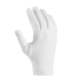 teXXor 1560 Baumwolltrikot-Handschuhe Mittelschwer Weiß Gebleicht mit Schichtel