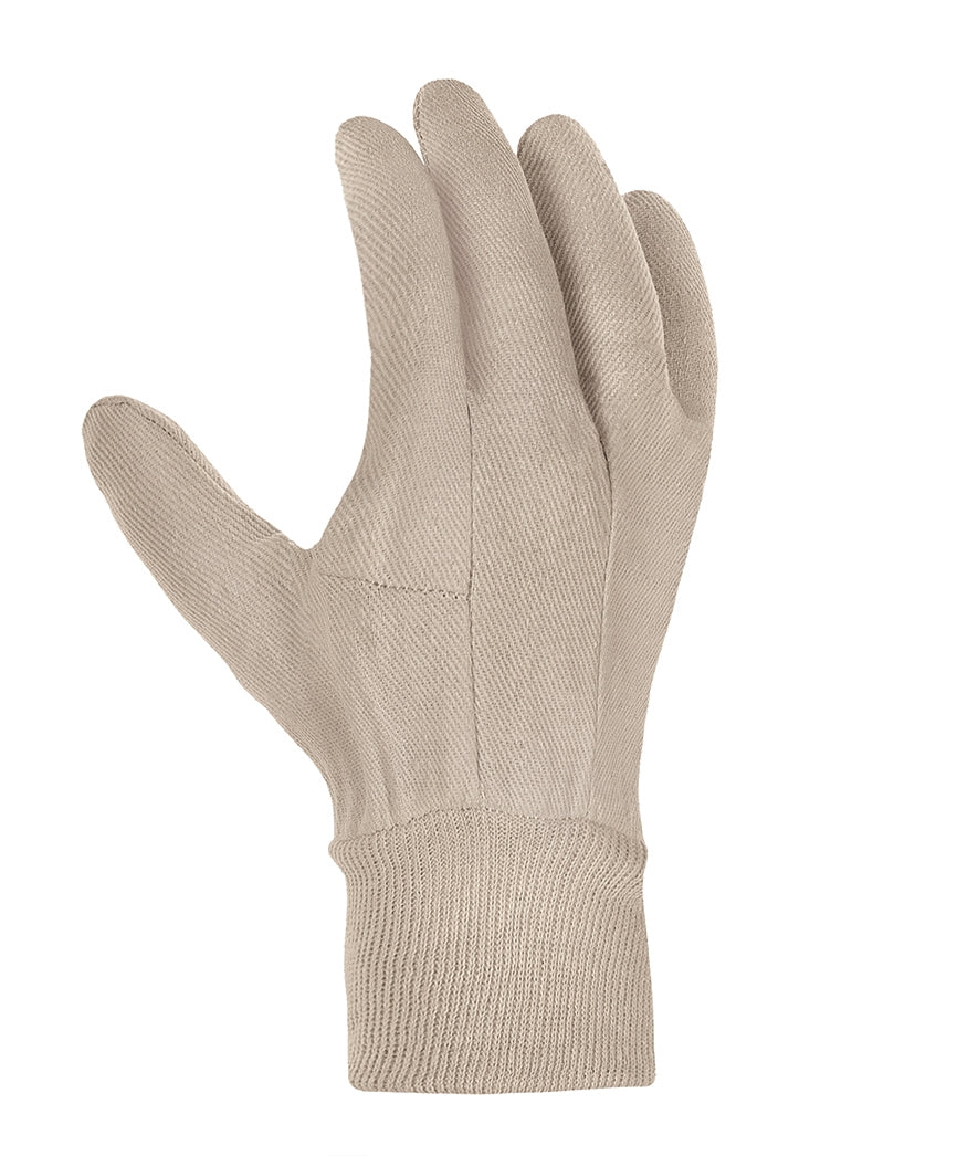 teXXor 1880 Baumwoll-Handschuhe Köper Rohweiß Flexible Arbeitshandschuhe Schutzhandschuhe