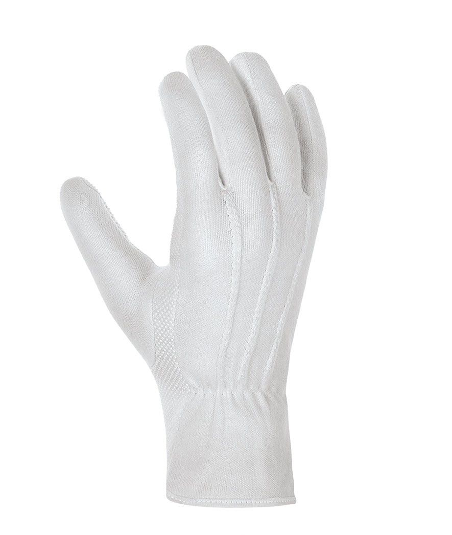 teXXor Baumwolltrikot-Handschuhe Mittelschwer mit PVC-Noppen Weiß Arbeitshandschuhe 1895