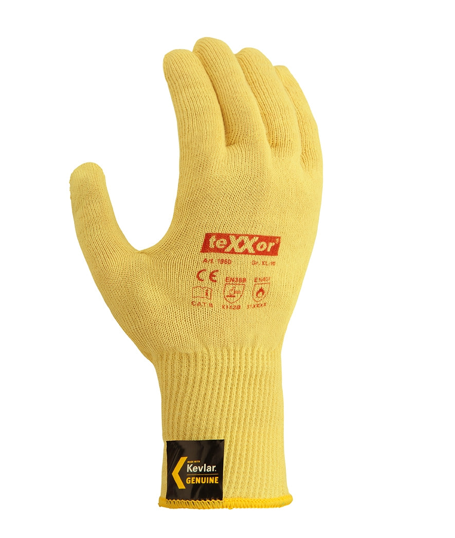 teXXor Aramid Feinstrick-Handschuhe: Flexibler Hitzeschutz mit Schnittfestigkeit