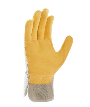 teXXor® Kunstleder-Handschuhe 88 PVWA-TOP Gelb Weiß Größe 10 Arbeitshandschuhe