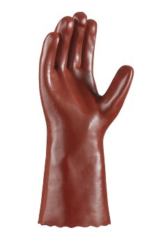 teXXor 2171 PVC Schutzhandschuhe Rotbraun Geraut Robust Wasserabweisend Größe 10
