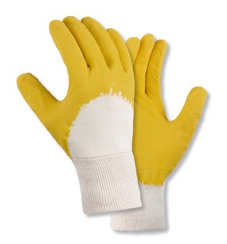 teXXor® Universalhandschuhe Latex Arbeits-Schutzhandschuhe Komfort Griffsicher Flexibel Gelb