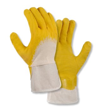 teXXor 2202 Universalhandschuhe Gelb Latex-Beschichtung Baumwolle Griffsicher