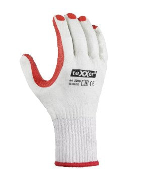 teXXor 2205 Universalhandschuhe Latex Rot Natur Strickbund Arbeitshandschuhe