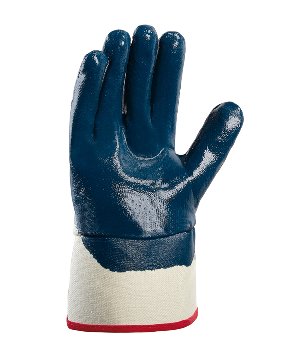teXXor Topline Nitril Arbeitshandschuhe mit Stulpe robuste Schutzhandschuhe Bau