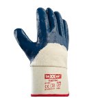 teXXor Topline Nitril Arbeitshandschuhe mit Stulpe robuste Schutzhandschuhe Bau