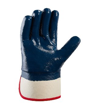teXXor® topline Nitril-Handschuhe vollbeschichtet mit Stulpe in Blau