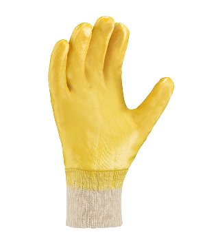 teXXor® Nitril-Handschuhe 2357 Gelb Vollbeschichtet mit Robustem Strickbund