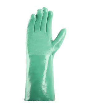 teXXor 2366 Nitril-Handschuhe mit gerauter Oberfläche für optimalen Grip Grün